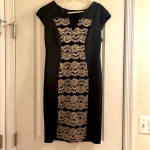 Connected Apparel black cocktail dress size 10